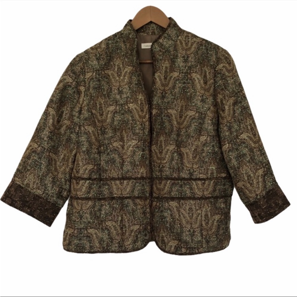 NWT Coldwater Creek mixed media blazer / jacket